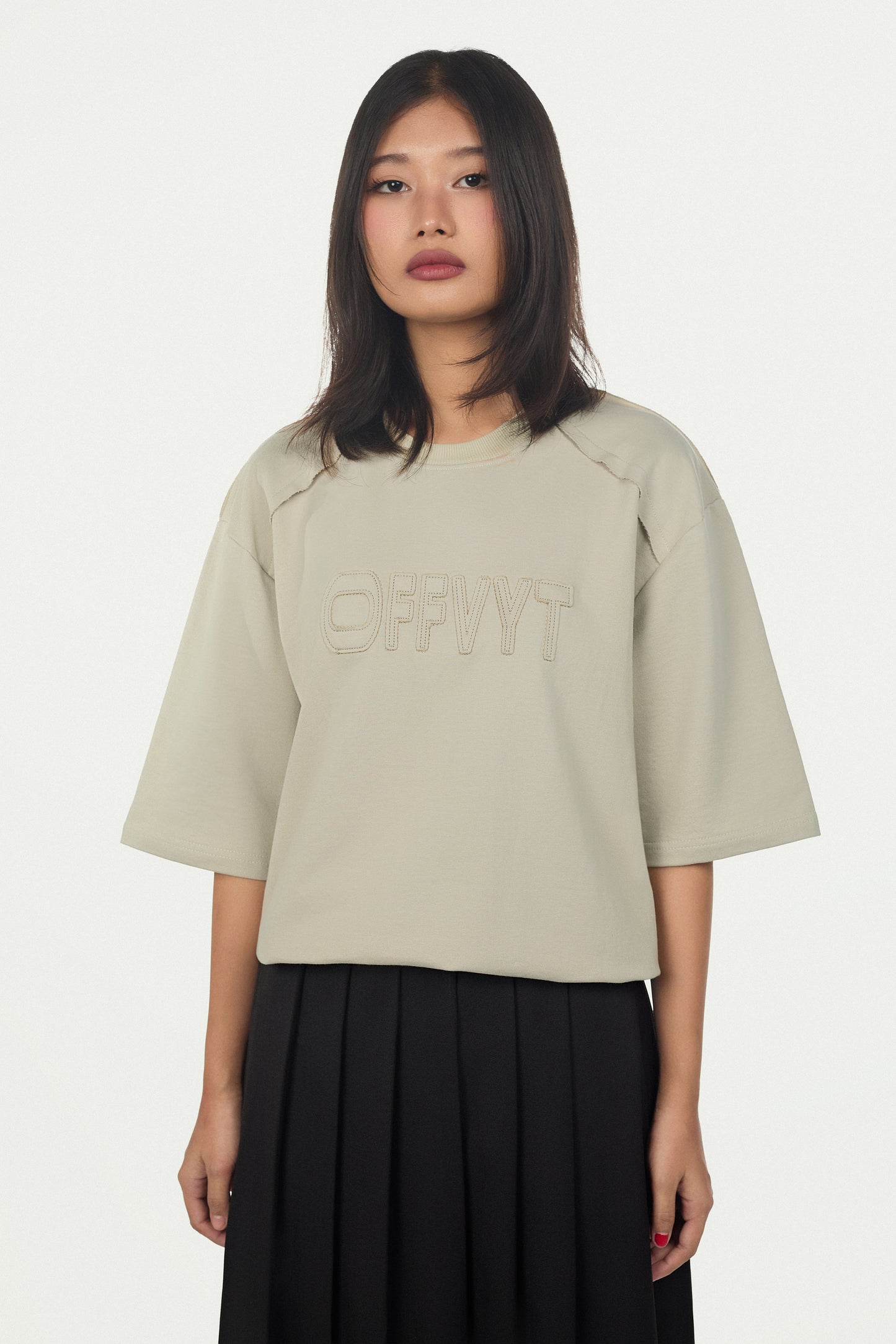 Minimal Embroidered Oversized Fit