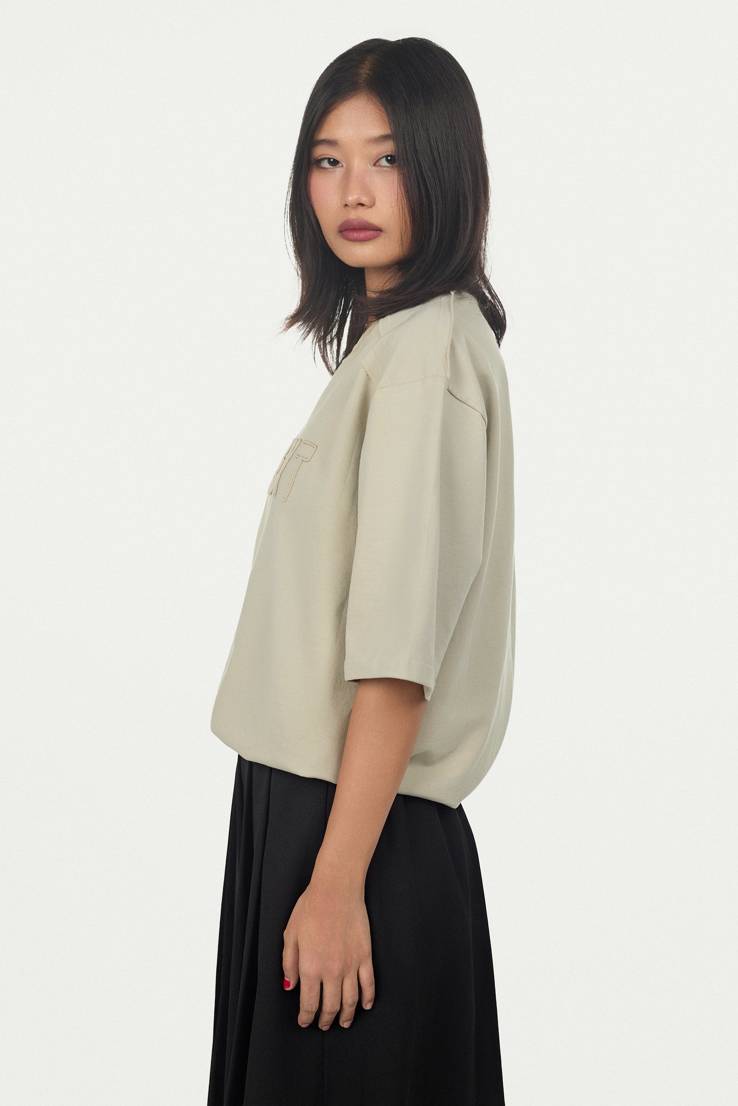 Minimal Embroidered Oversized Fit